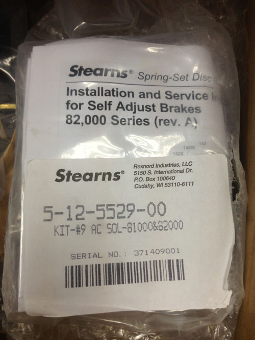 STEARNS P/N: 5-12-5529-00